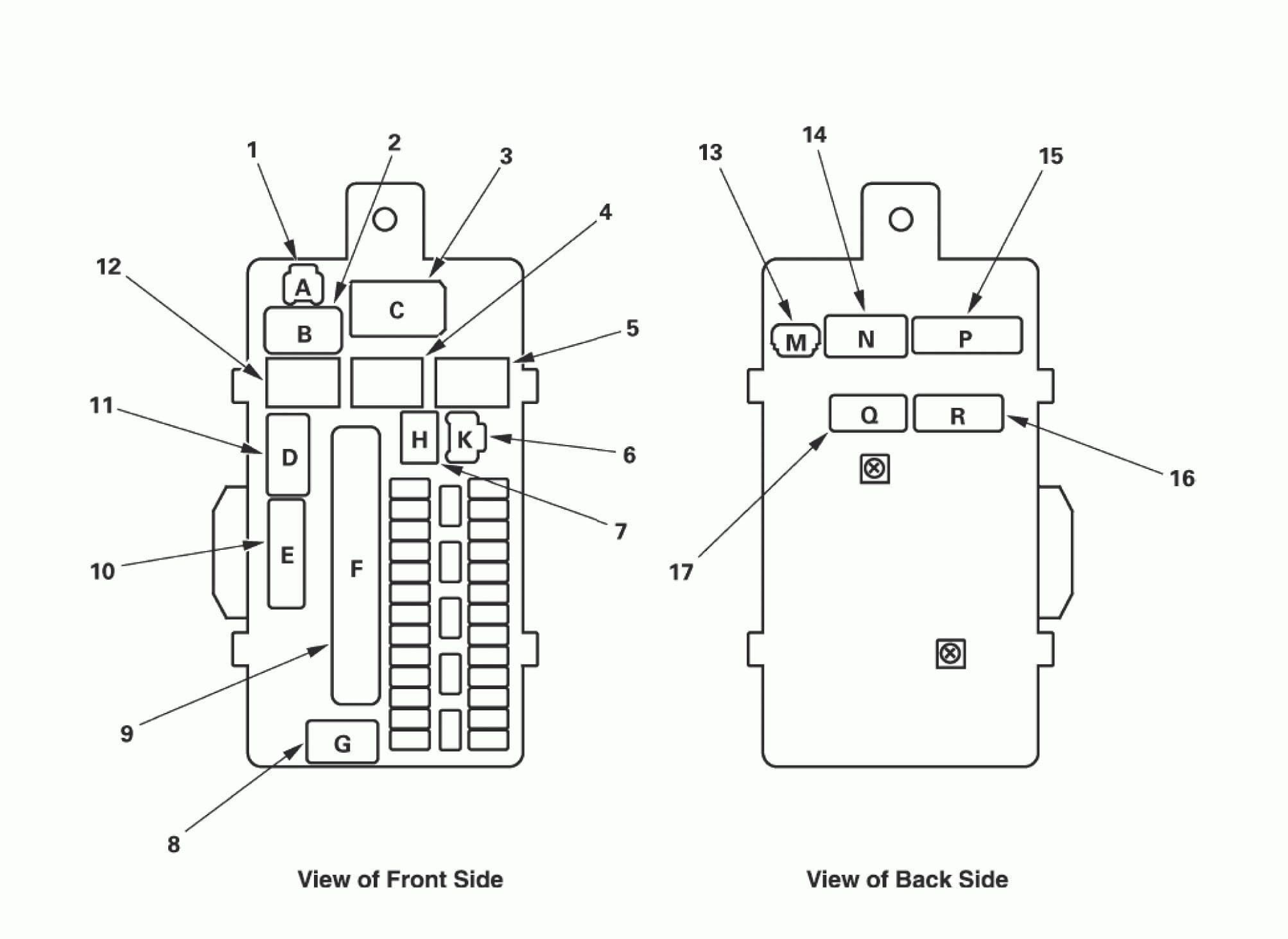 Acura TL - fuse box diagram - driver's under-dash fuse/relay box