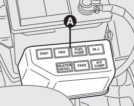 Alfa Romeo 156 FL - fuse box - engine bay - relay