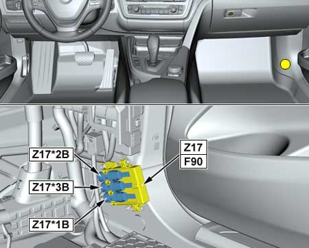 BMW X5 (F15) - fuse box diagram - fusible link block