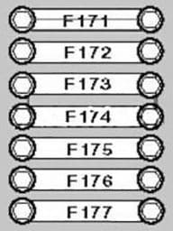 BMW X5 - fuse box diagram - on battery