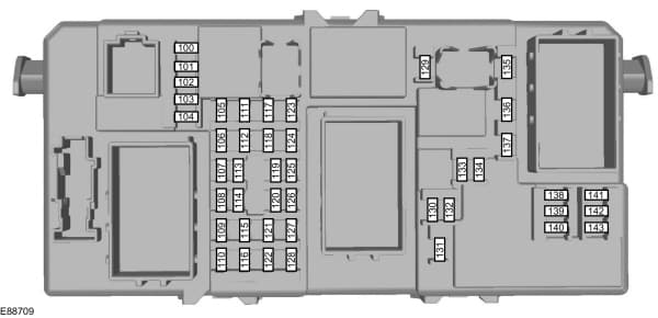 Ford C-Max mk1 (2003) - fuse box - passenger compartment