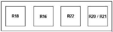 Ford Transit - fuse box diagram - alternative relay box