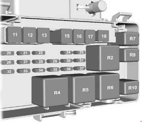 Ford Transit - fuse box diagram - engine compartment