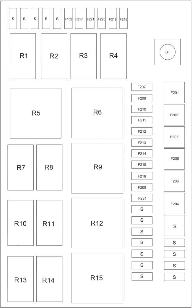 Haval H2 - fuse box diagram - engine compartment