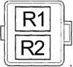 Honda Accord - fuse box diagram - engine compartment relay box no. 1 except hybrid