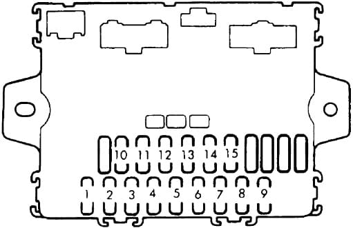 Honda Accord - fuse box diagram - passenger compartment