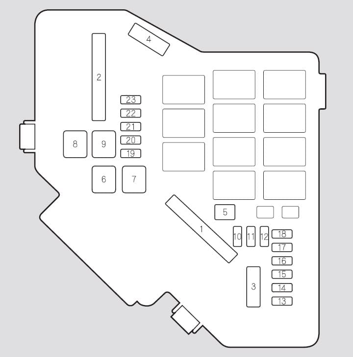 Honda Civic (2010 - 2011) Fuse Box Diagram