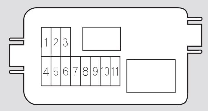 Honda Pilot (2007 - 2008) Fuse Box Diagram