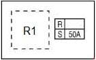 Infiniti FX35 - fuse box diagram - engine compartment (E212, VK engine)