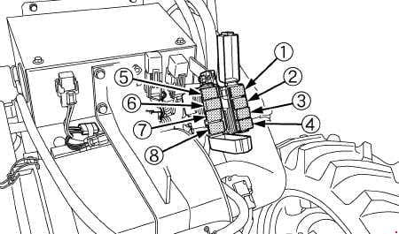 Kubota M126GX, M135GX - fuse box diagram