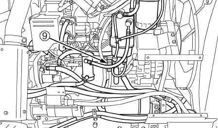 Kubota M126GX, M135GX - fuse box diagram