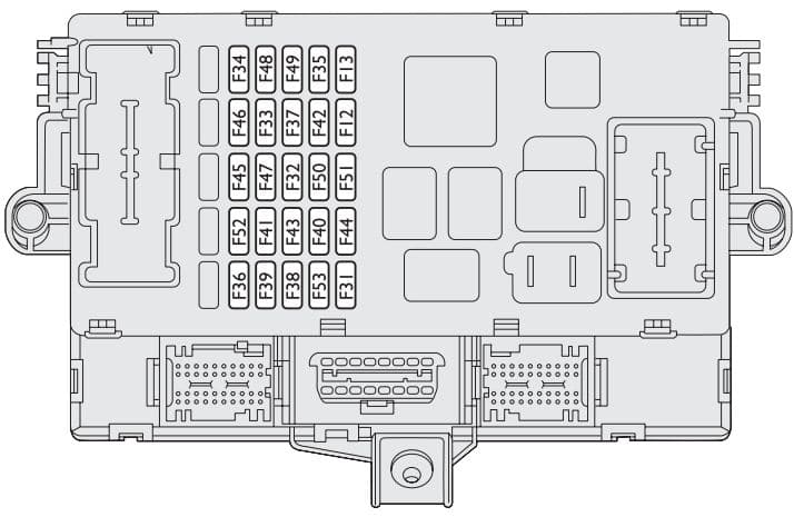 Lancia Ypsilon mk1 - fuse box - dashboard Lancia Ypsilon mk1 - fuse box - dashboard