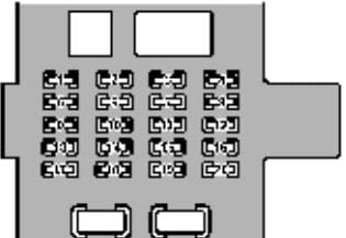 Lexus GS300 - fuse box - driver's side kick panel