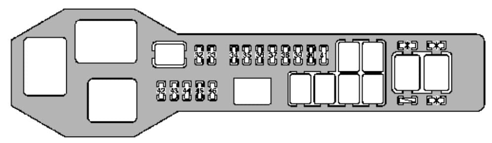 Lexus GS300 - fuse box -engine compartment