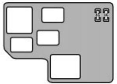 Lexus GS300 - fuse box - engine compartment