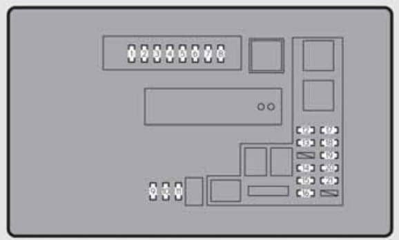 Lexus GS350 - fuse box - engine compartment (type B)