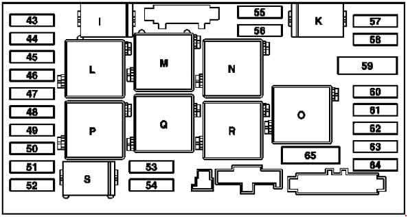 Mercedes-Benz SLK (R171) - fuse box diagram - engine compartment