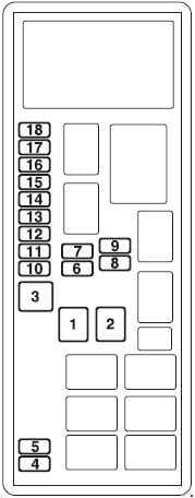 Mitsubishi L200 - fuse box diagram - engine compartment