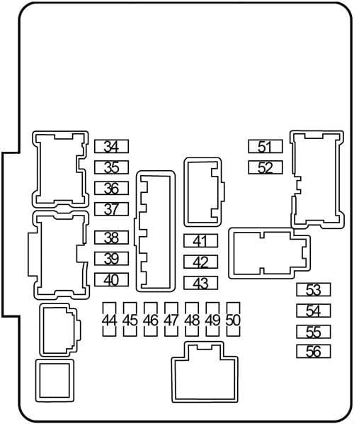 Nissan Altima - fuse box diagram - engine compartment