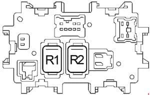 Nissan Sentra - fuse box diagram - passenger compartment fuse-box