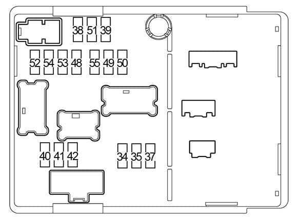 Nissan Verso Note - fuse box diagram - engine compartment