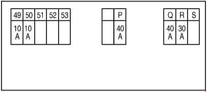 Nissan X-Trail - fuse box diagram - engine compartment F116 - engine QR