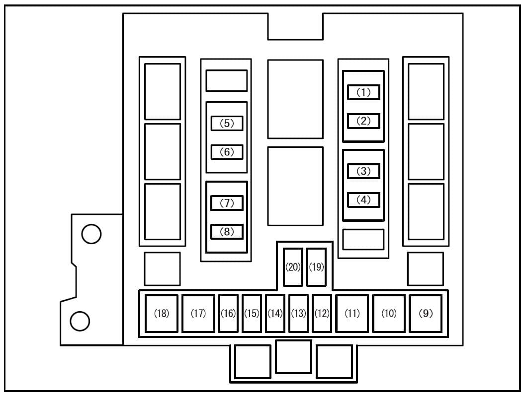 Suzuki Grand Vitara - fuse box diagram - main fuse box