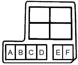 Suzuki Swift - fuse box diagram - engine compartment