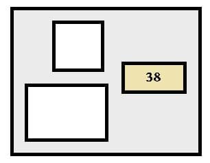 Toyota Avalon First Generation - fuse box - passengers side kick panel