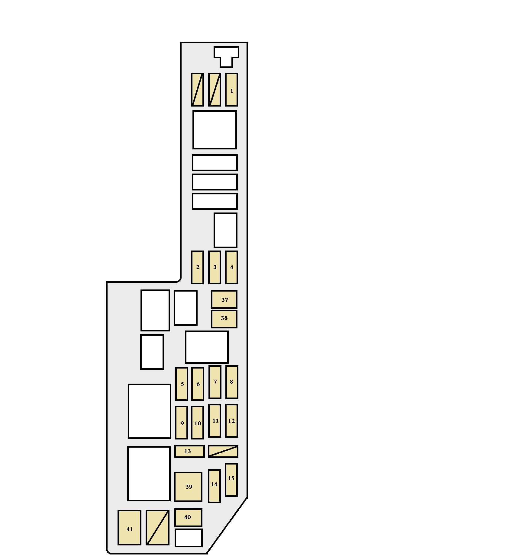 Toyota Camry - fuse box - engine compartment