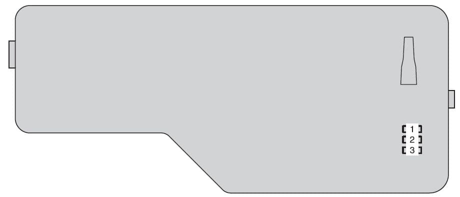 Toyota Camry - fuse box - engine compartment (fuse box cover)