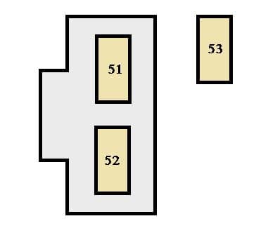 Toyota Sienna mk2 - fuse box - instrument panel (passenger's side)
