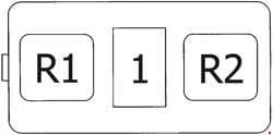 Toyota 4Runner - fuse box diagram - engine compartment additional fuse box (version 2)