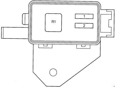 Toyota Avensis - fuse box diagram - engine compartment additional fuse box