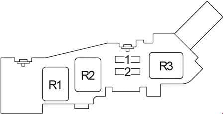 Toyota Avensis Verso - fuse box diagram - engine compartment