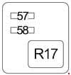 Toyota Corolla - fuse box diagram - engine compartment - A (hatchabk, sedan)