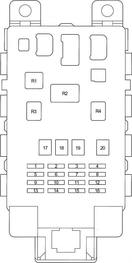 Toyota Echo - fuse box diagram - passenger compartment fuse box