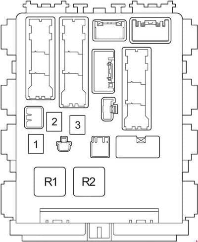 Toyota HiAce - fuse box diagram - passenger comaprtment box