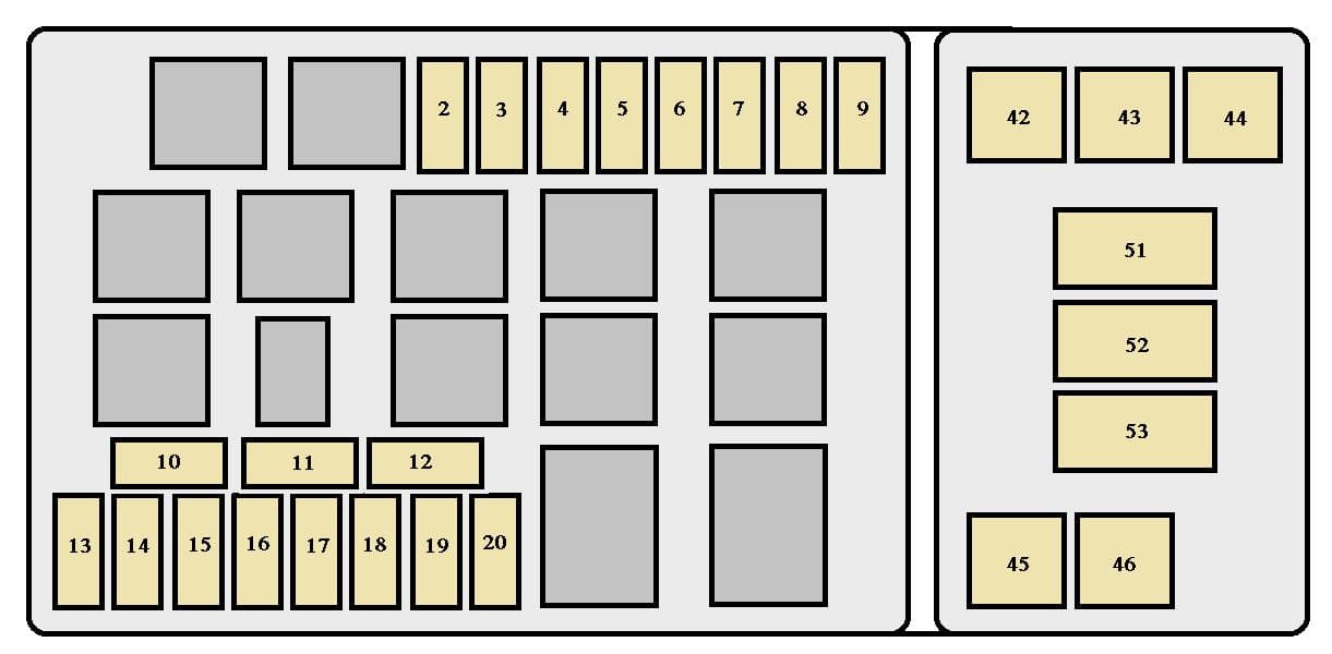 Toyota Land Cruiser - fuse box - engine compartment