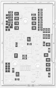 Vauxhall Astra GTC - fuse box - engine compartment