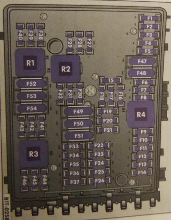 Volkswagen Golf mk6 GTI - fuse box - engine compartment