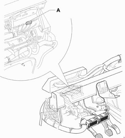 Volkswagen Fox - fuse box diagram - relay holder fuses