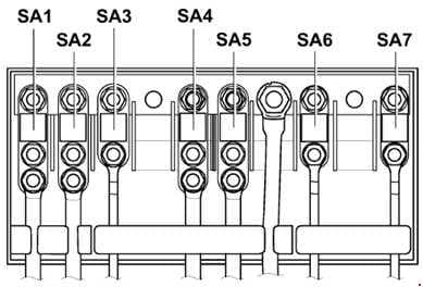 Volkswagen Jetta - fuse box diagram - engine compartment